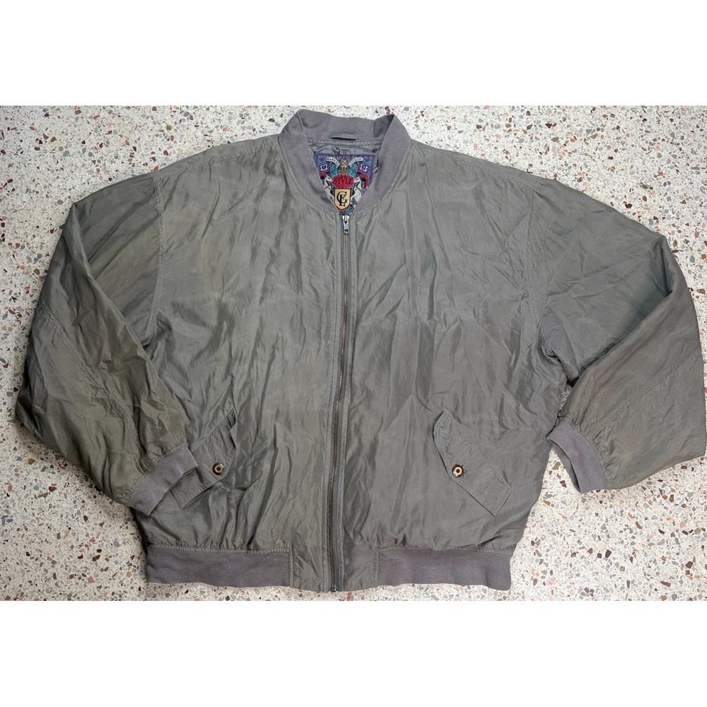 Marcel Clair‎ Vintage Style Fashion Men's Full Zip Long Sleeve Jacket Size XXL